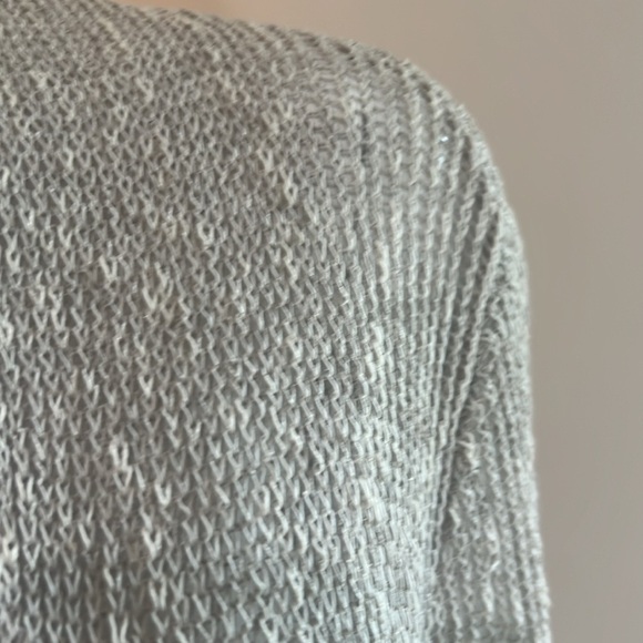 Eileen Fisher Open Knit Linen Waterfall Cardigan - Picture 4 of 10